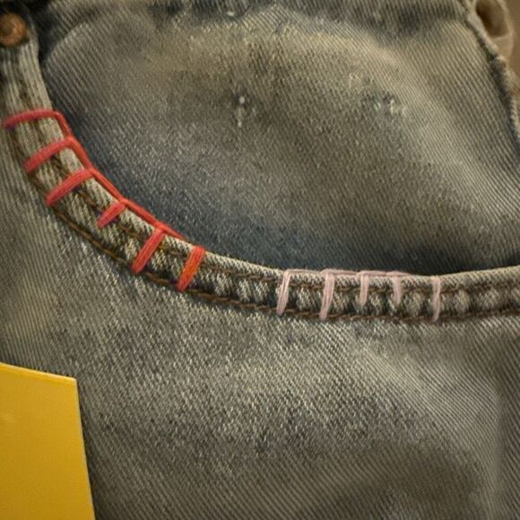 Circus NY Sam Edelman Size 26 Denim Jean Maxi Skirt Blue Calliope Back Slit‎ NEW - Picture 13 of 15